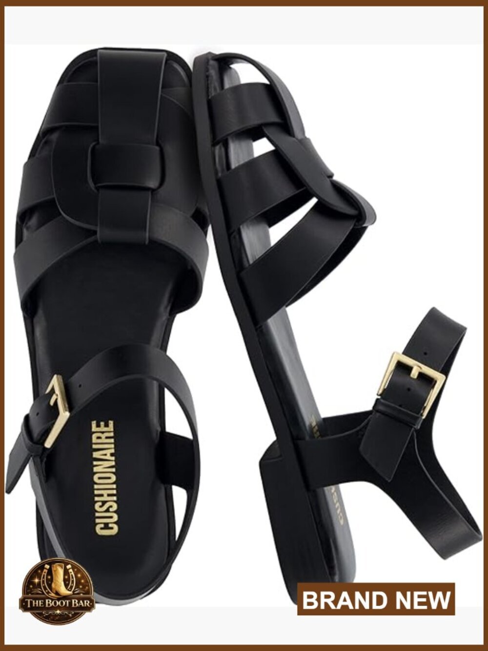 Closed Toe Fisherman Sandals with Adjustable Ankle Strap Faux Leather Comfort
